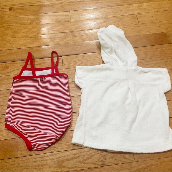 Florence Eiseman Swim Cover Up + Swimsuit Bundle Baby Girl Size 9M EUC - Picture 6 of 9